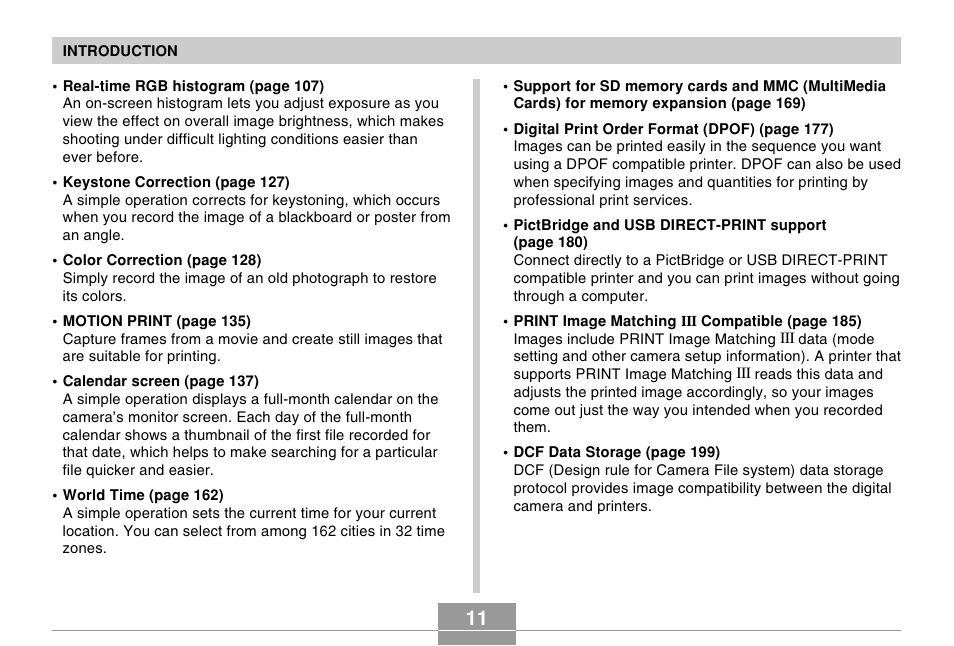 Casio EX-Z600 User Manual | Page 11 / 238