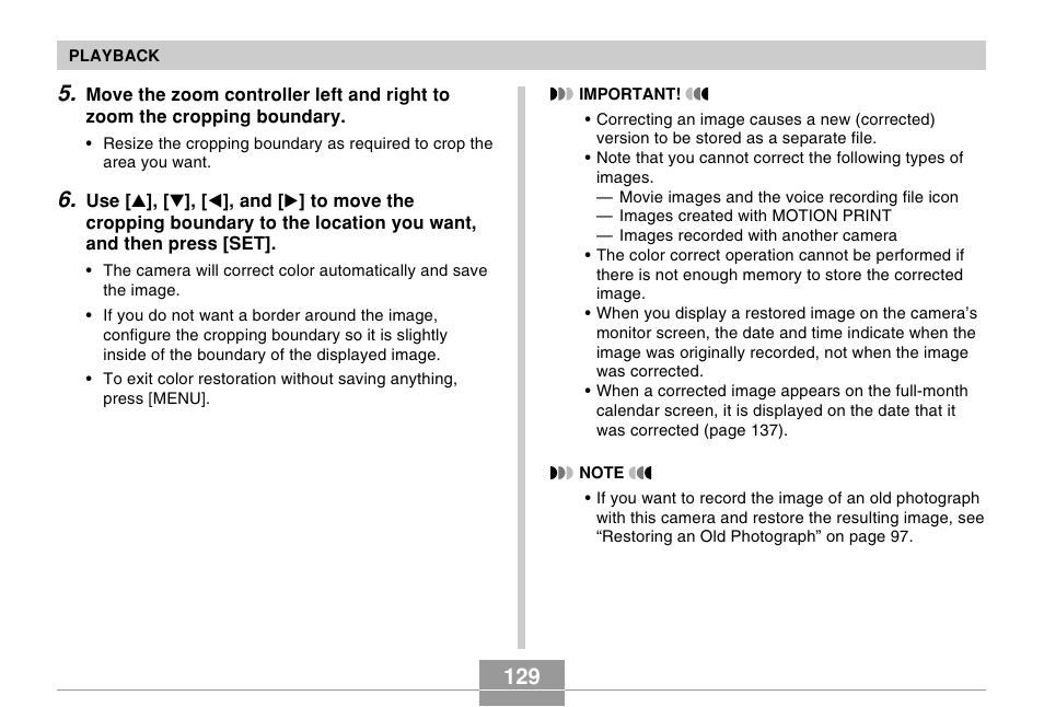 Casio EX-Z600 User Manual | Page 129 / 238