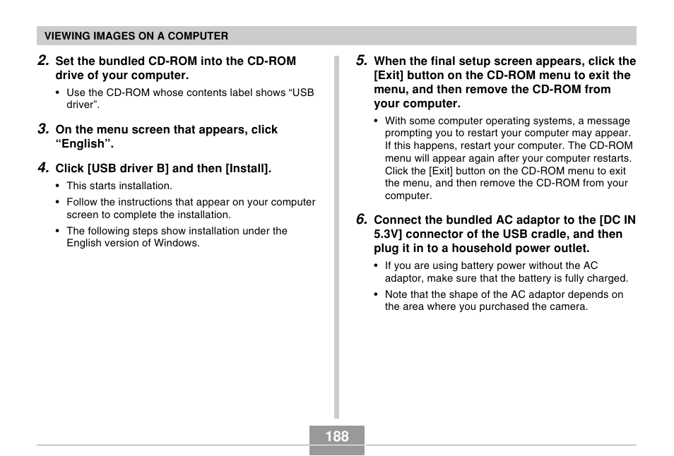 Casio EX-Z600 User Manual | Page 188 / 238