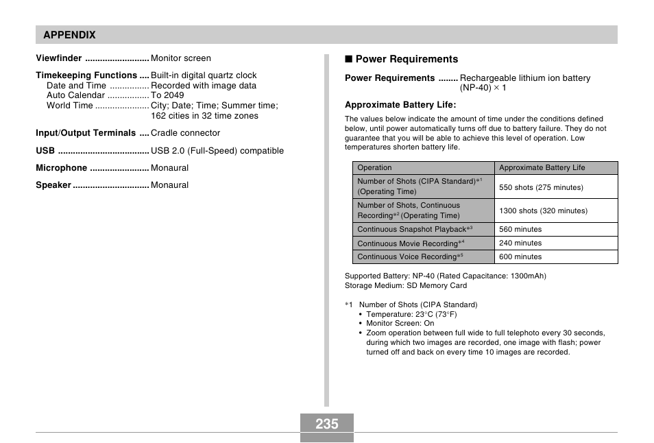 Casio EX-Z600 User Manual | Page 235 / 238