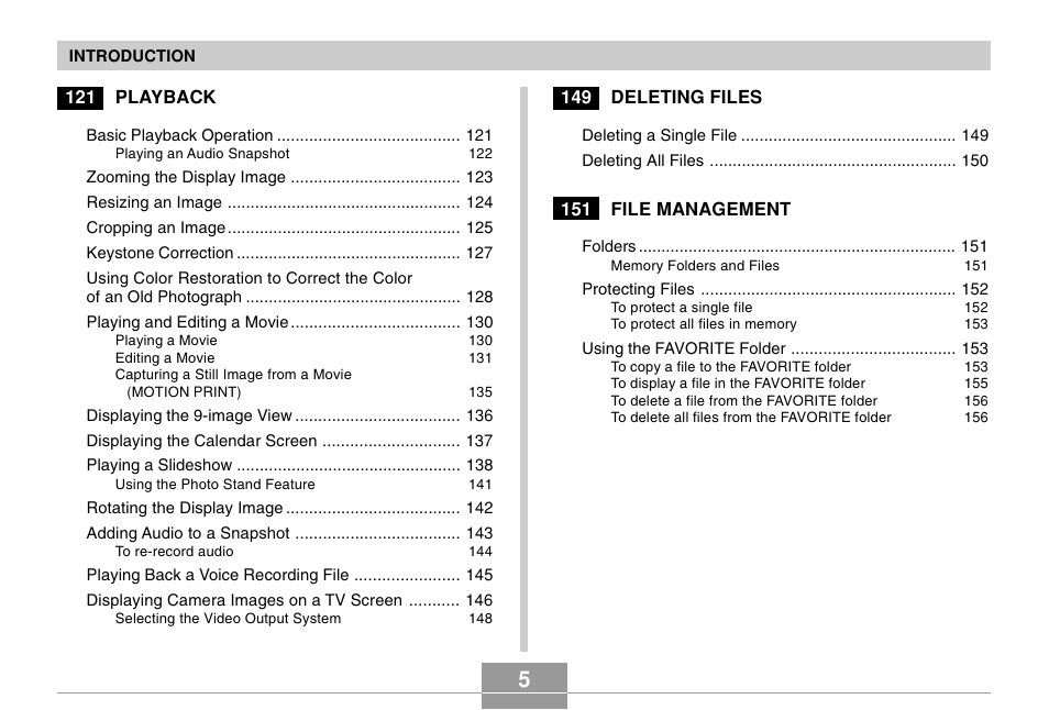 Casio EX-Z600 User Manual | Page 5 / 238