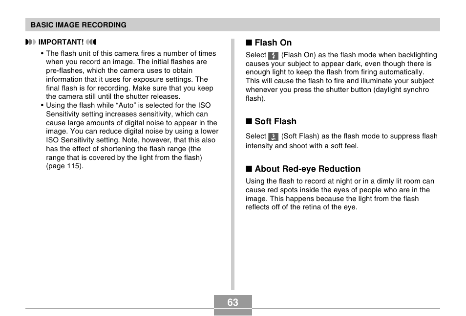 Casio EX-Z600 User Manual | Page 63 / 238