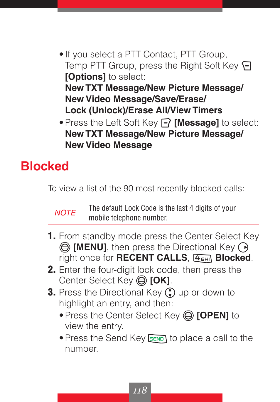 Blocked | Casio G'z One User Manual | Page 119 / 242