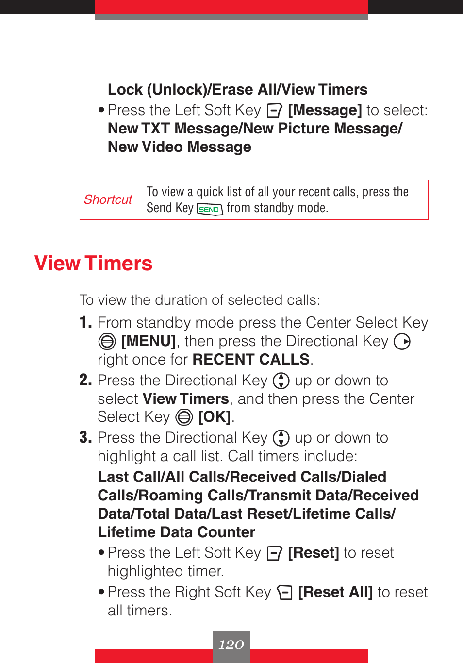View timers | Casio G'z One User Manual | Page 121 / 242