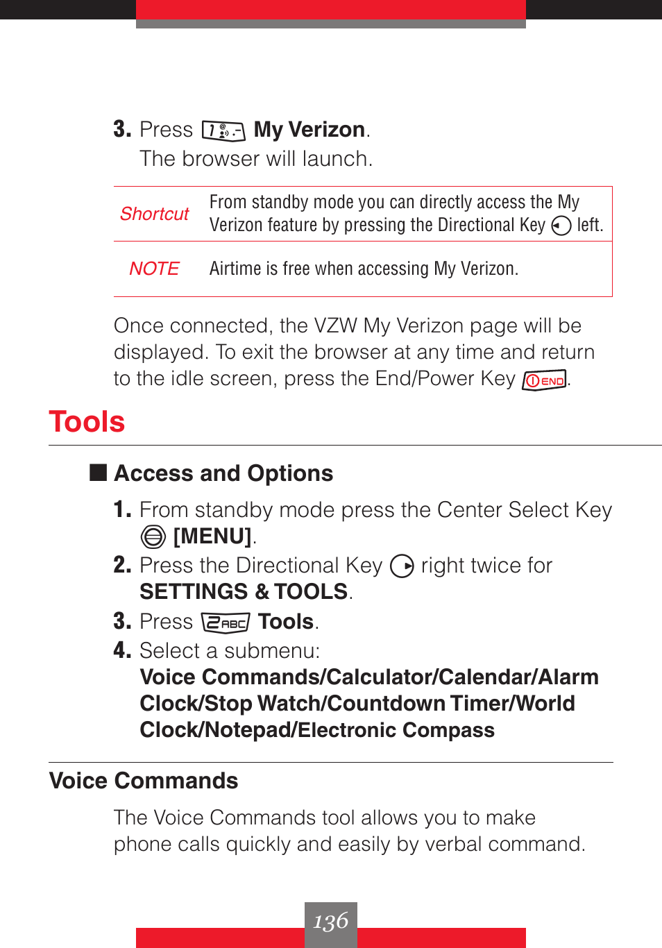 Tools | Casio G'z One User Manual | Page 137 / 242