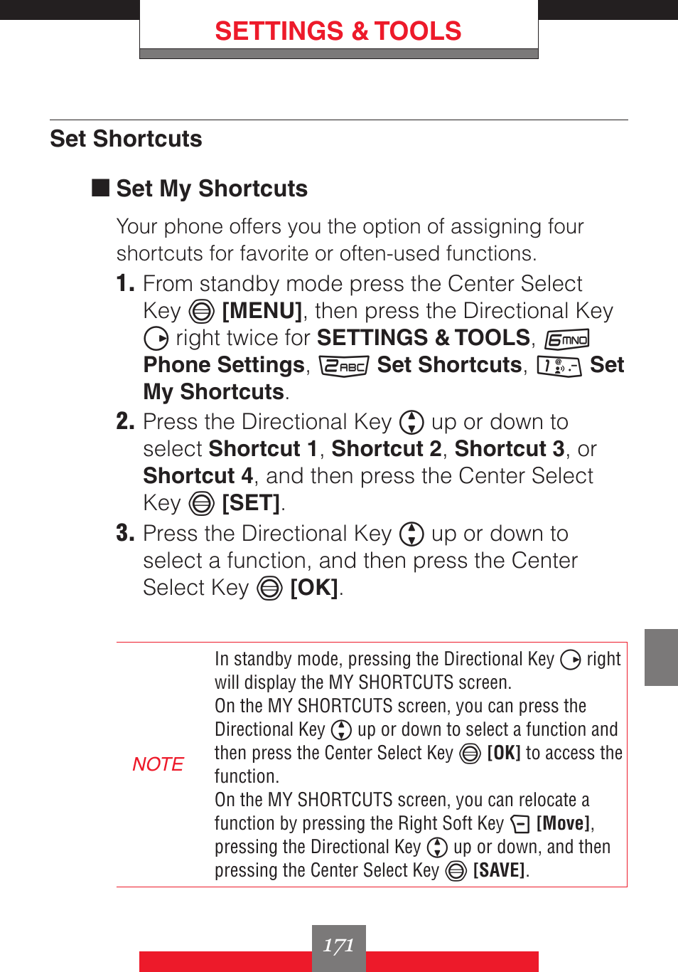 Settings & tools | Casio G'z One User Manual | Page 172 / 242