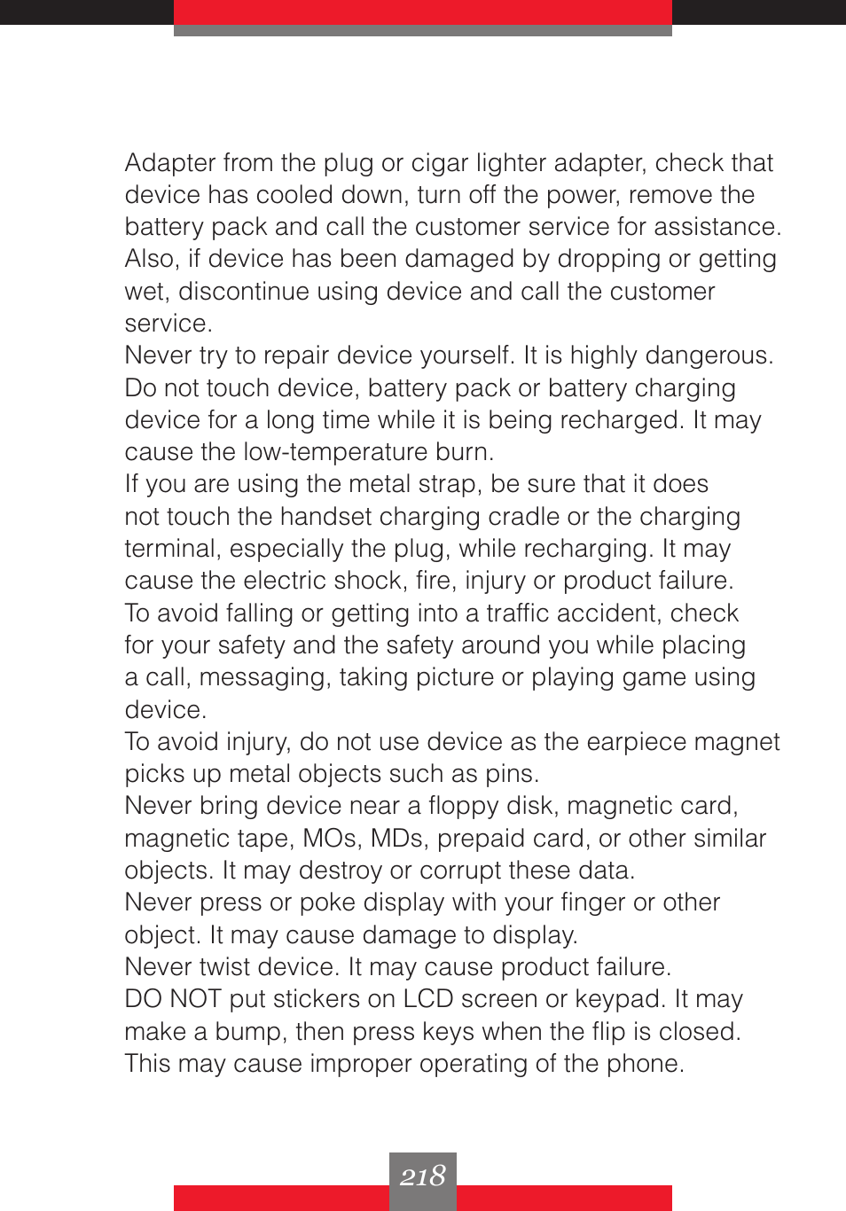 Casio G'z One User Manual | Page 219 / 242