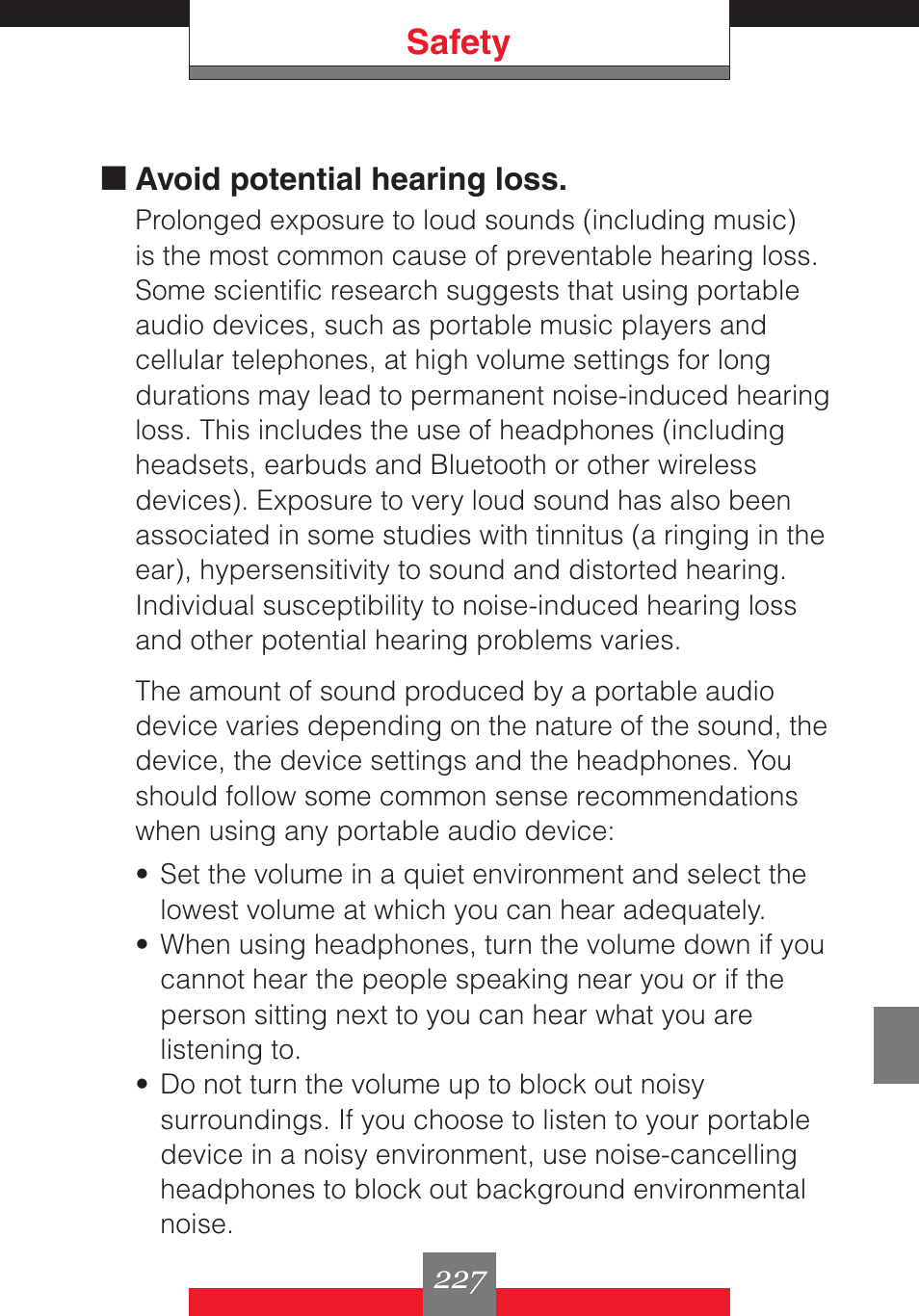 Safety | Casio G'z One User Manual | Page 228 / 242