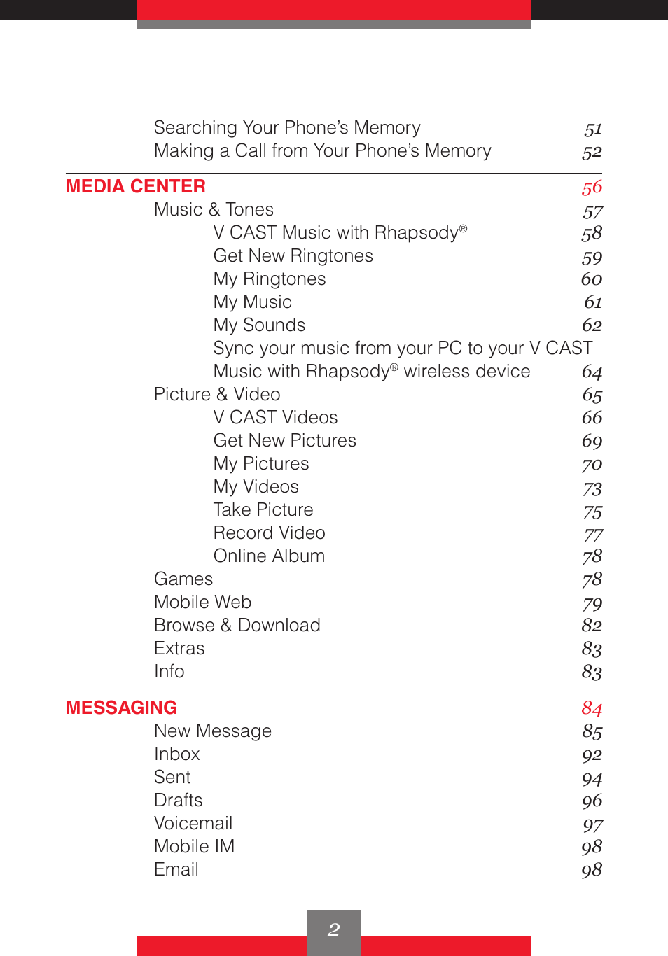 Casio G'z One User Manual | Page 3 / 242