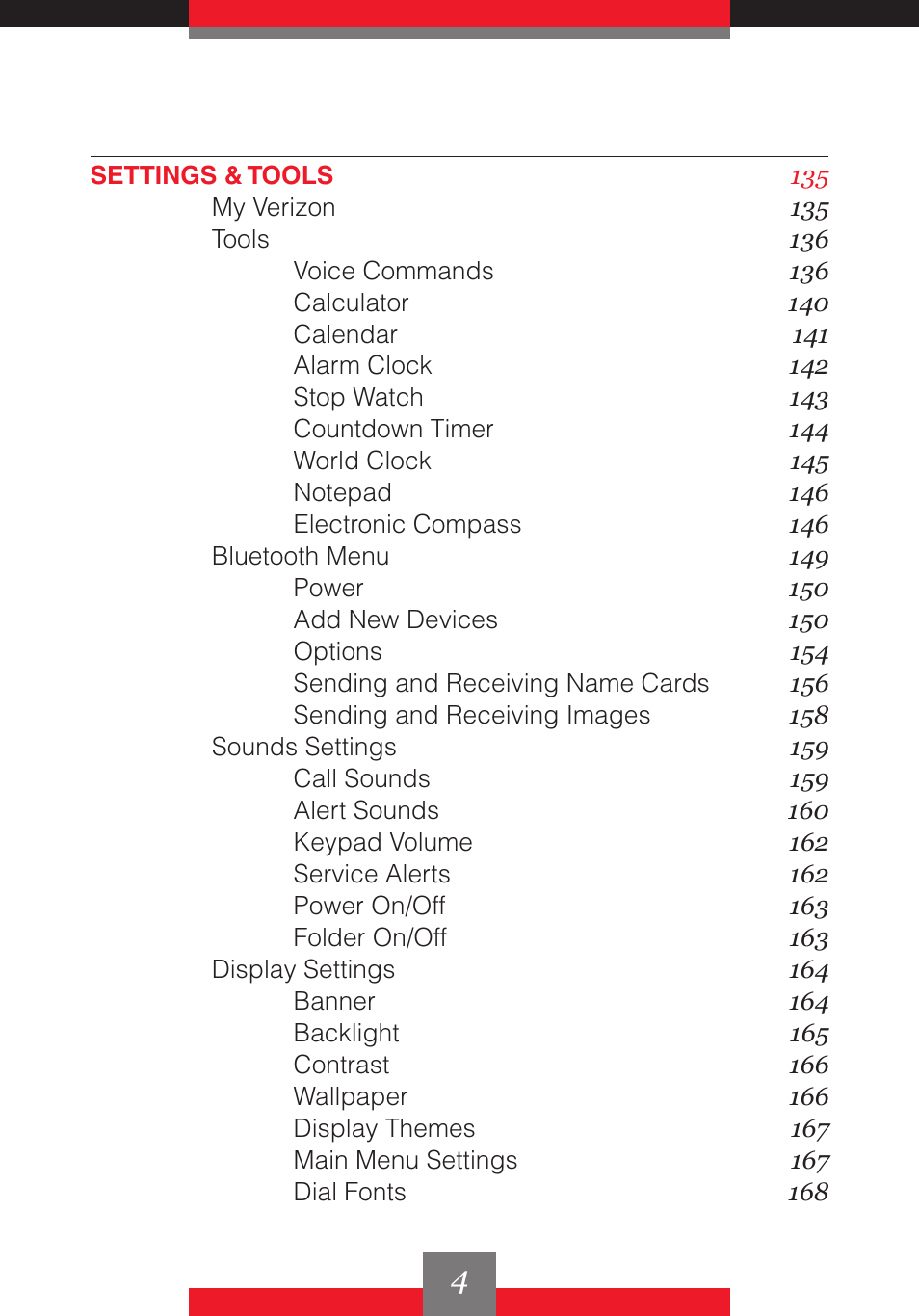 Casio G'z One User Manual | Page 5 / 242