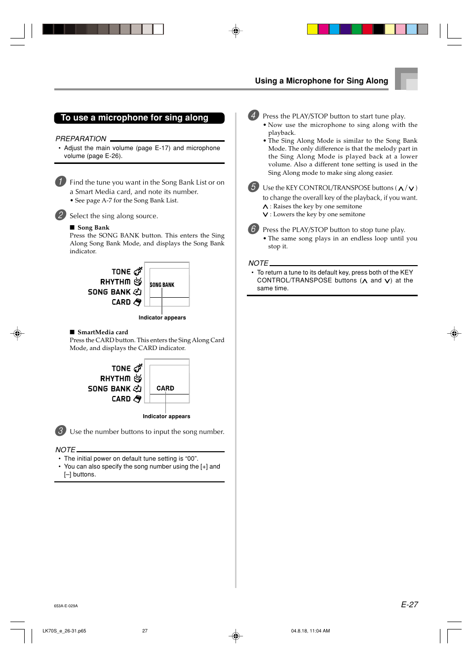 Casio LK70S User Manual | Page 29 / 59