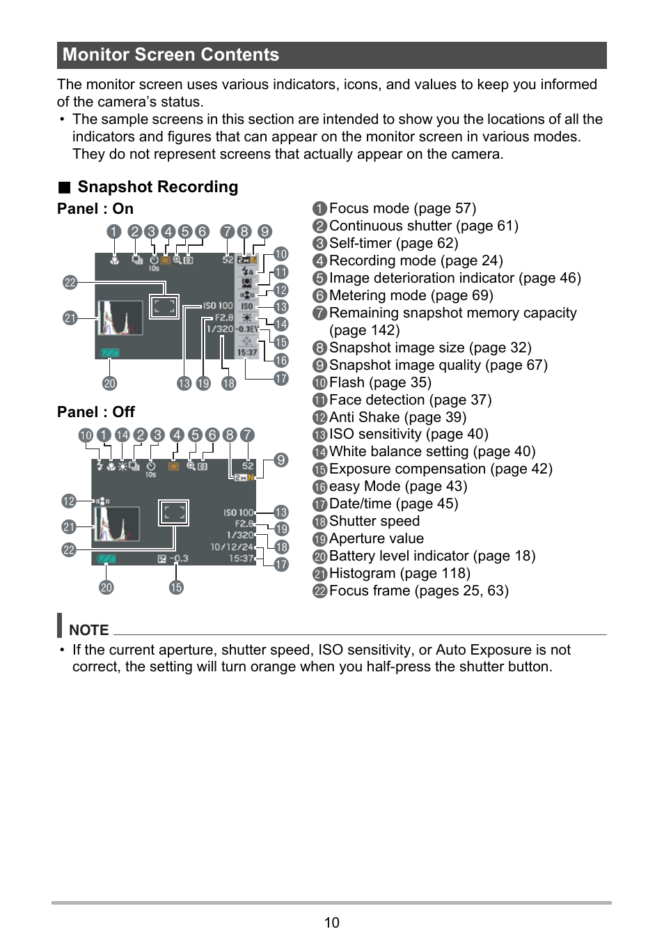 Monitor screen contents | Casio EX-Z29 User Manual | Page 10 / 148