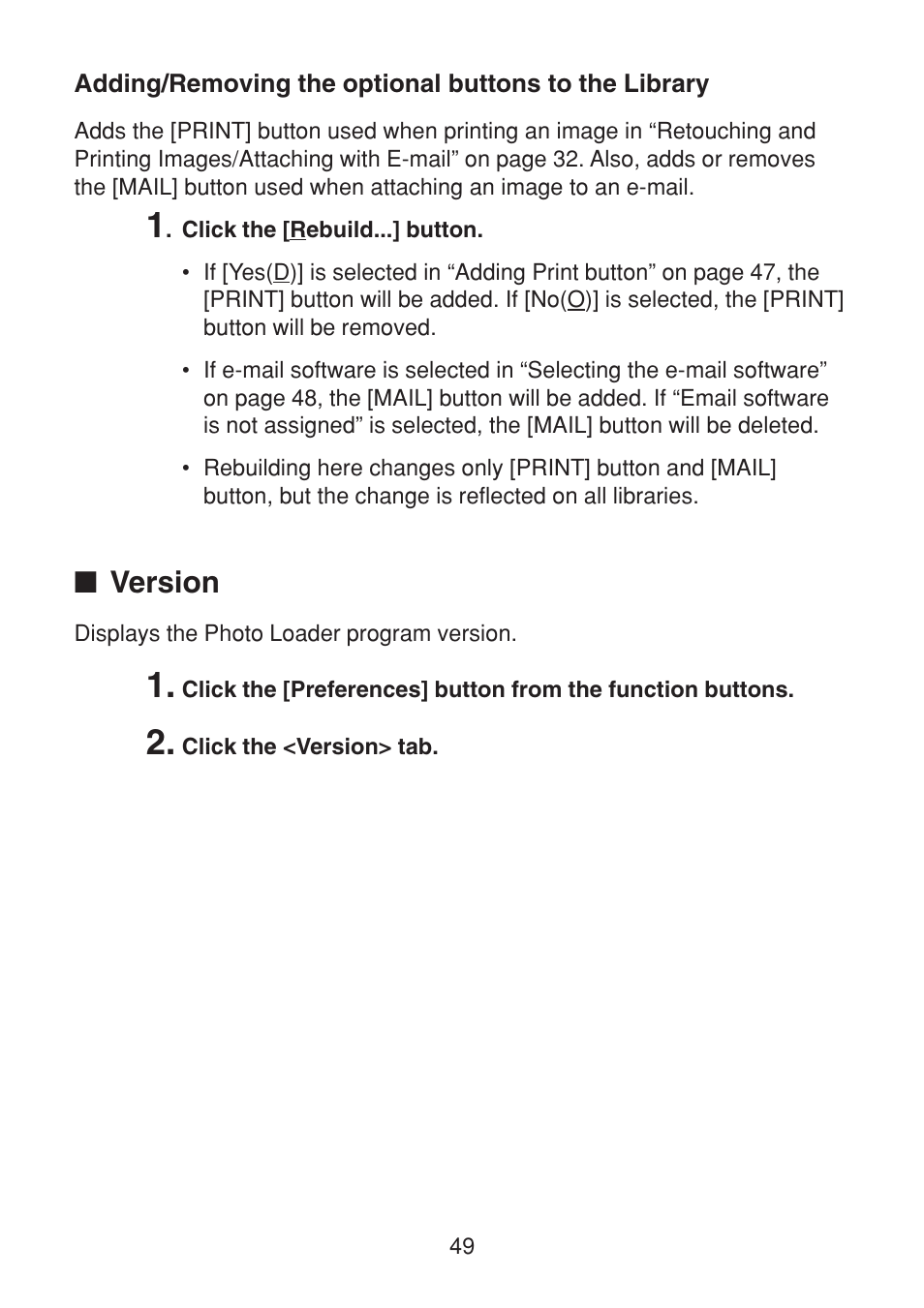 Version | Casio VERSION 2.3 User Manual | Page 49 / 52