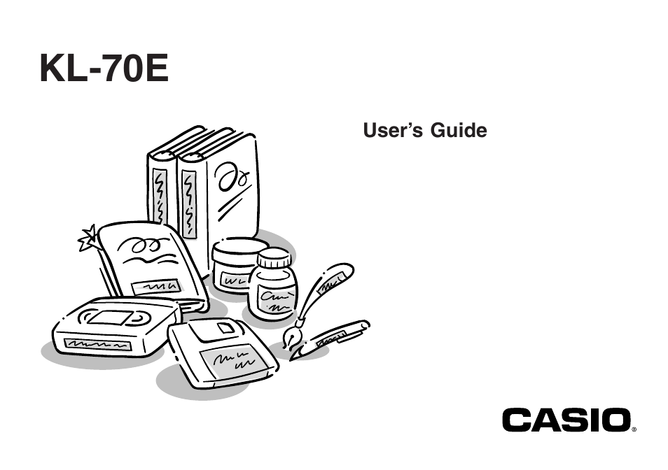 Casio KL-70E User Manual | 25 pages