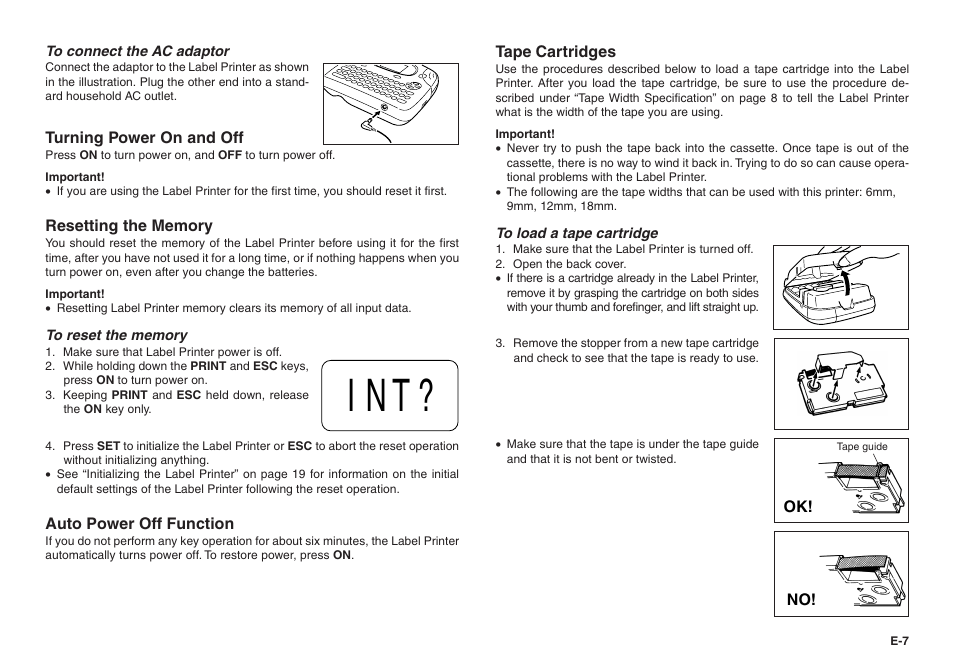 Casio KL-70E User Manual | Page 8 / 25