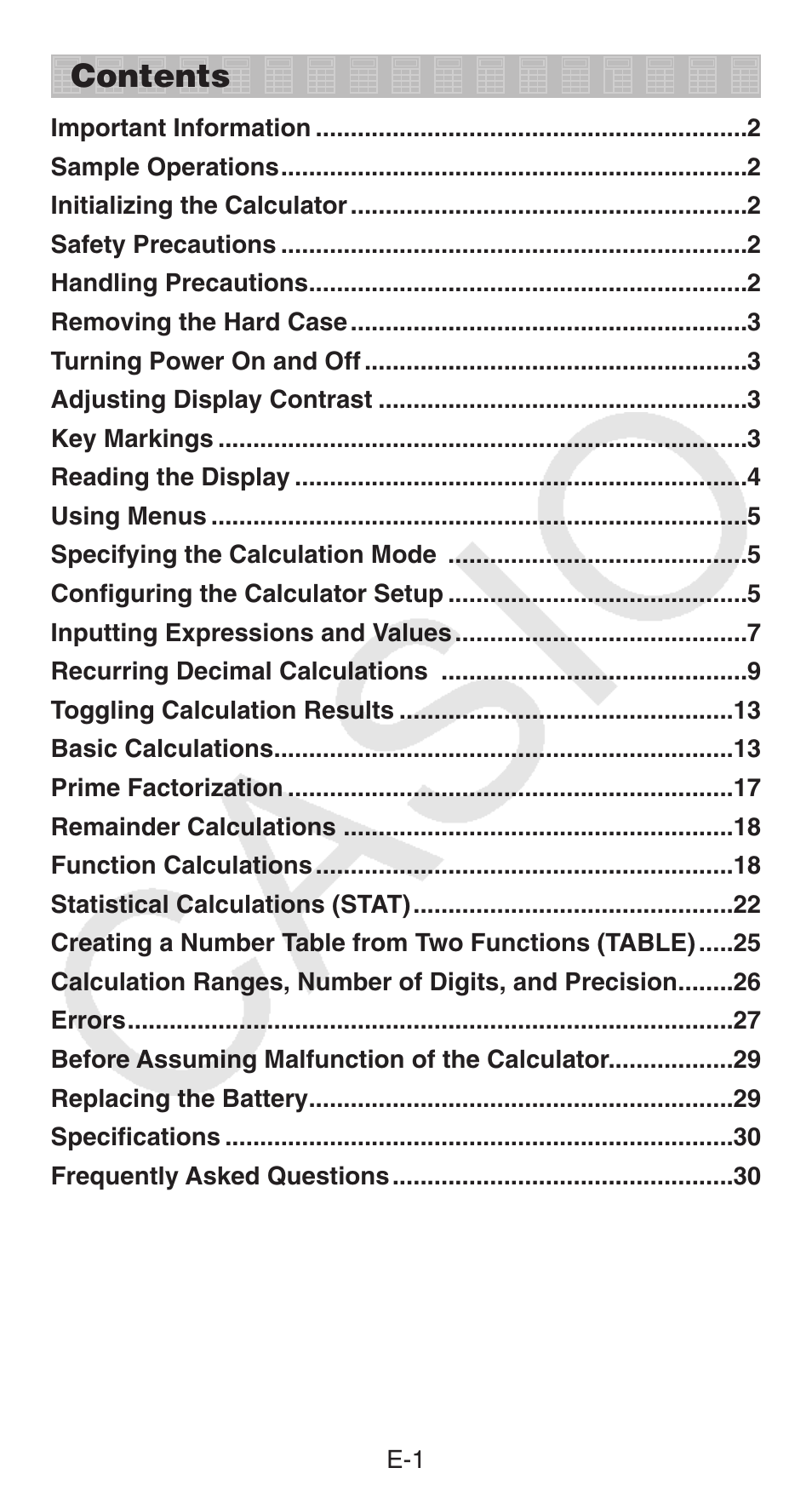 Casio FX-300ESPLUS User Manual | Page 2 / 32