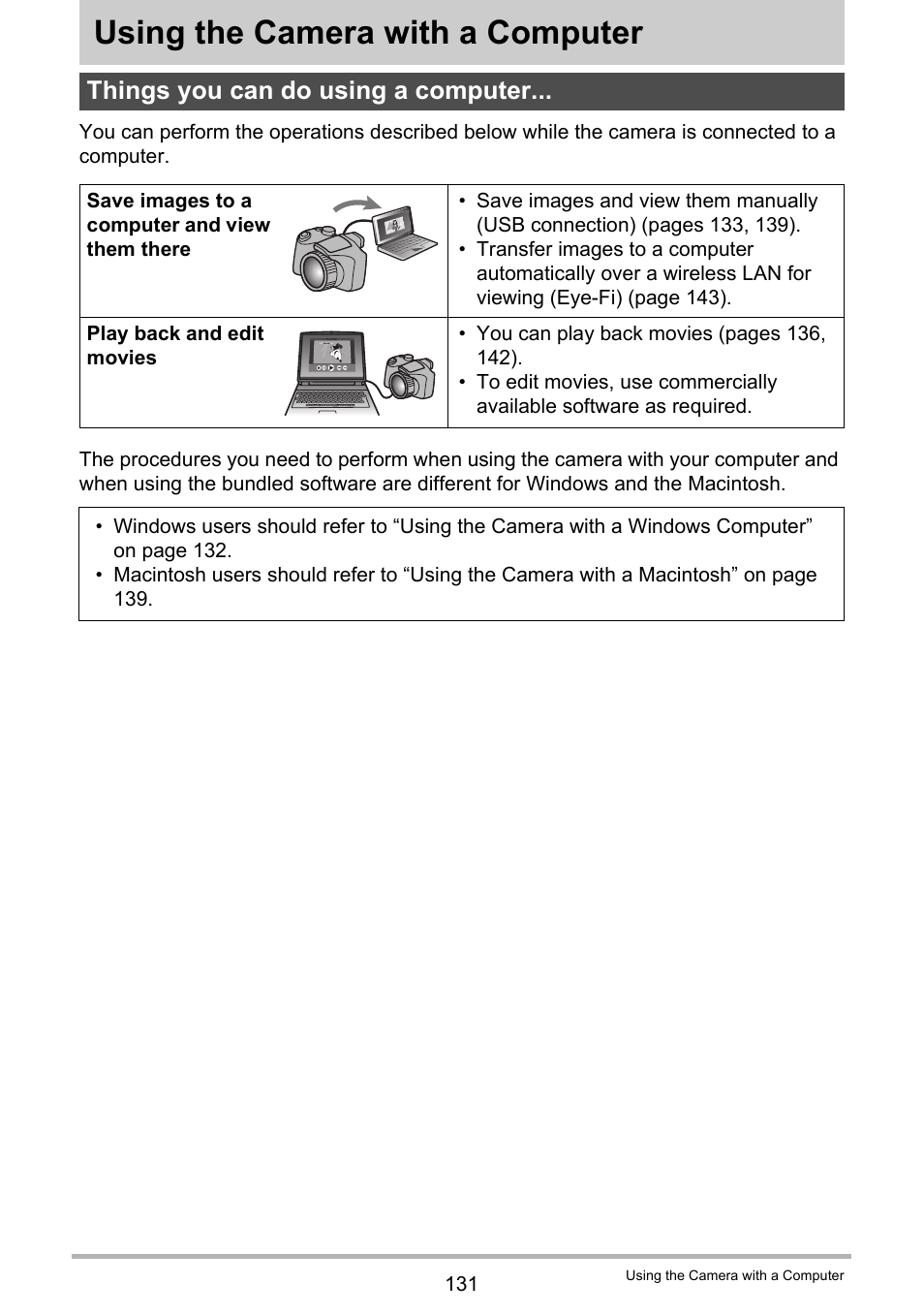 Using the camera with a computer, Things you can do using a computer | Casio EXILIM EX-FH25 User Manual | Page 131 / 192