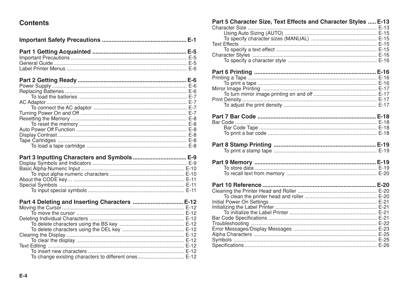 Casio KL-780 User Manual | Page 5 / 28