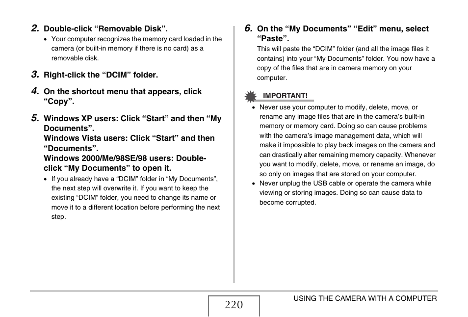 Casio EXILIM EX-Z1080 User Manual | Page 220 / 267