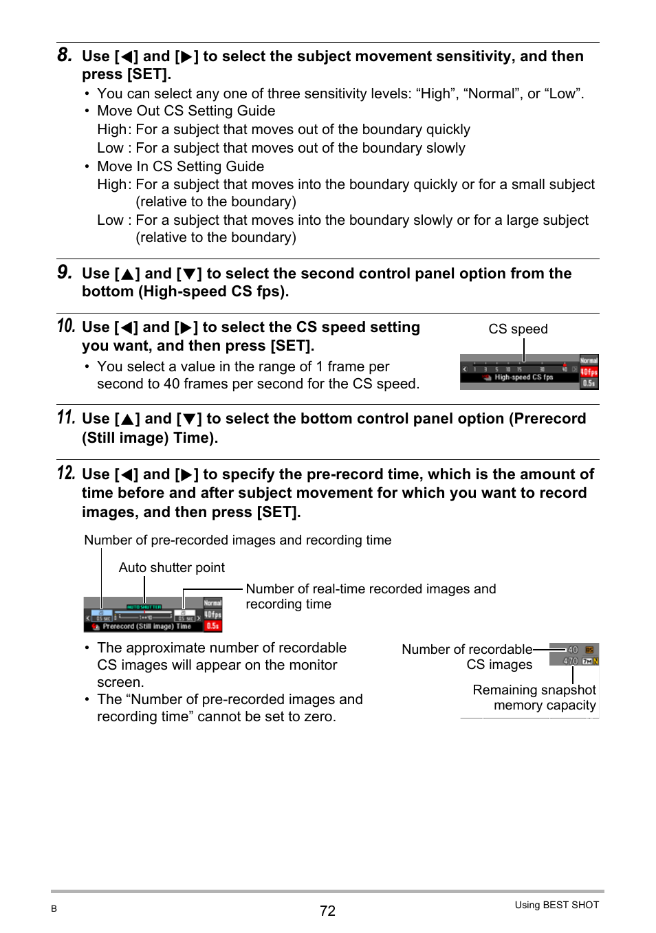 Casio EXILIM K1160PCM2DMX User Manual | Page 72 / 176