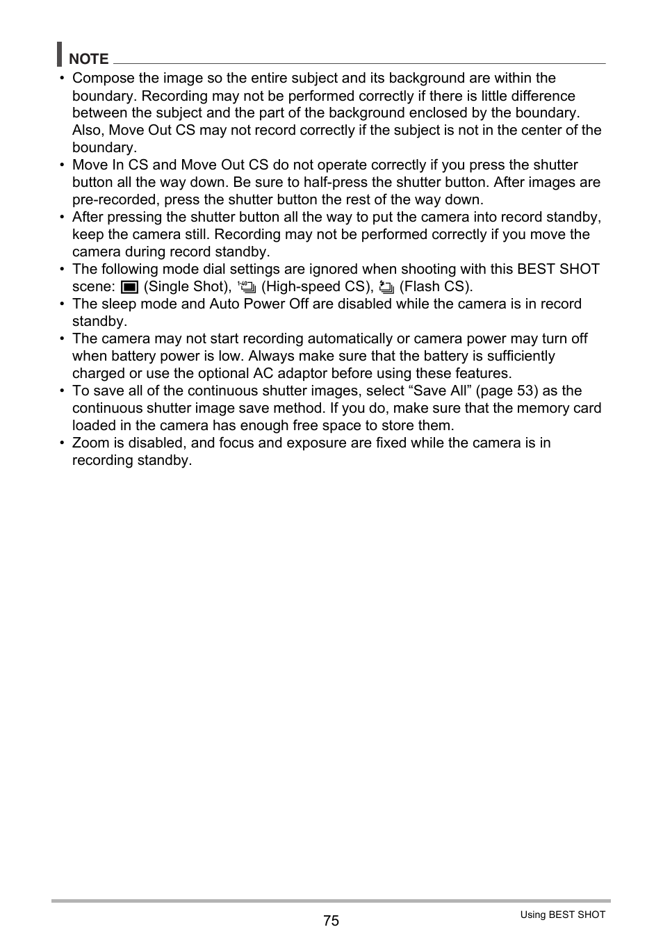 Casio EXILIM K1160PCM2DMX User Manual | Page 75 / 176