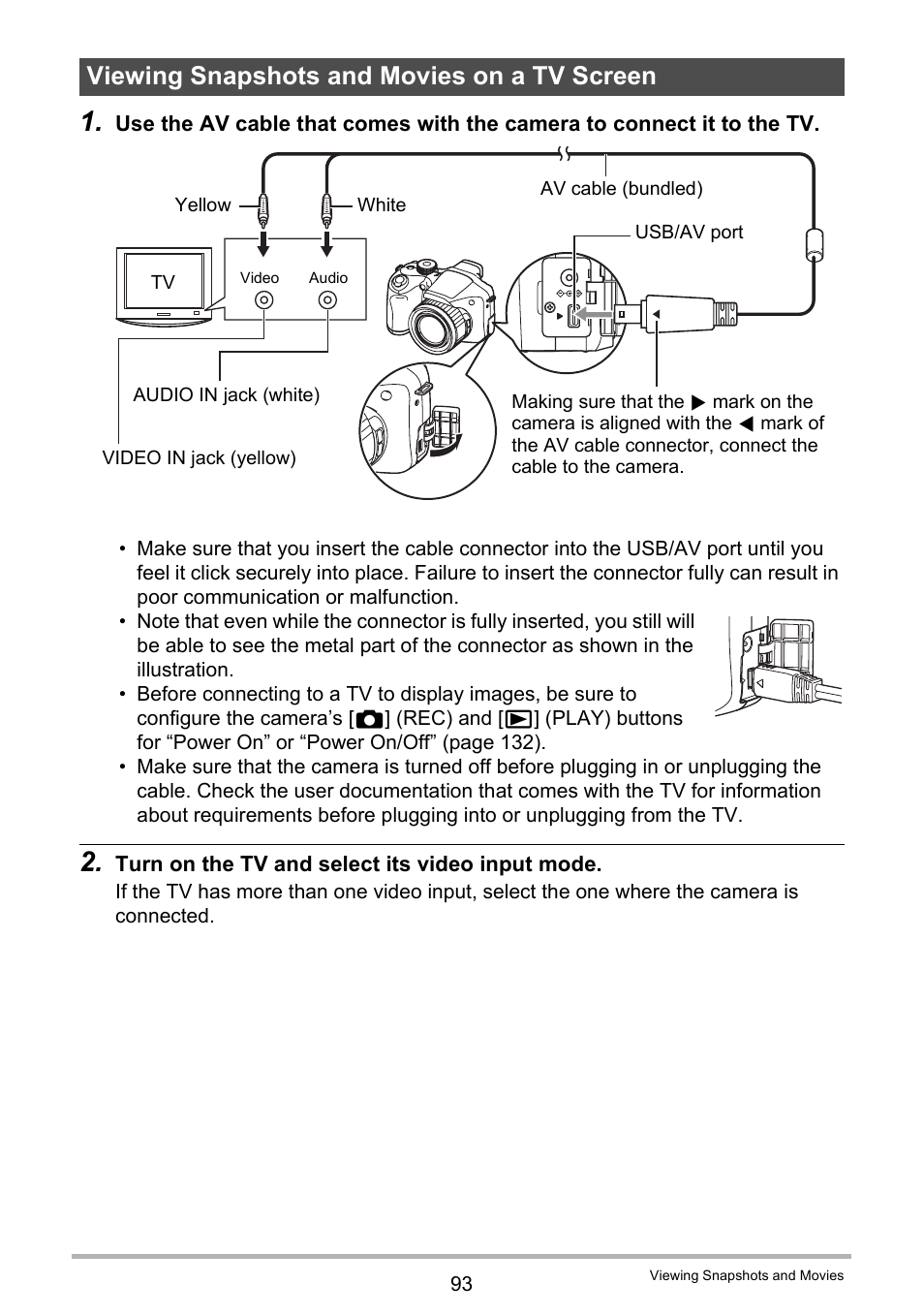 Viewing snapshots and movies on a tv screen | Casio EXILIM K1160PCM2DMX User Manual | Page 93 / 176