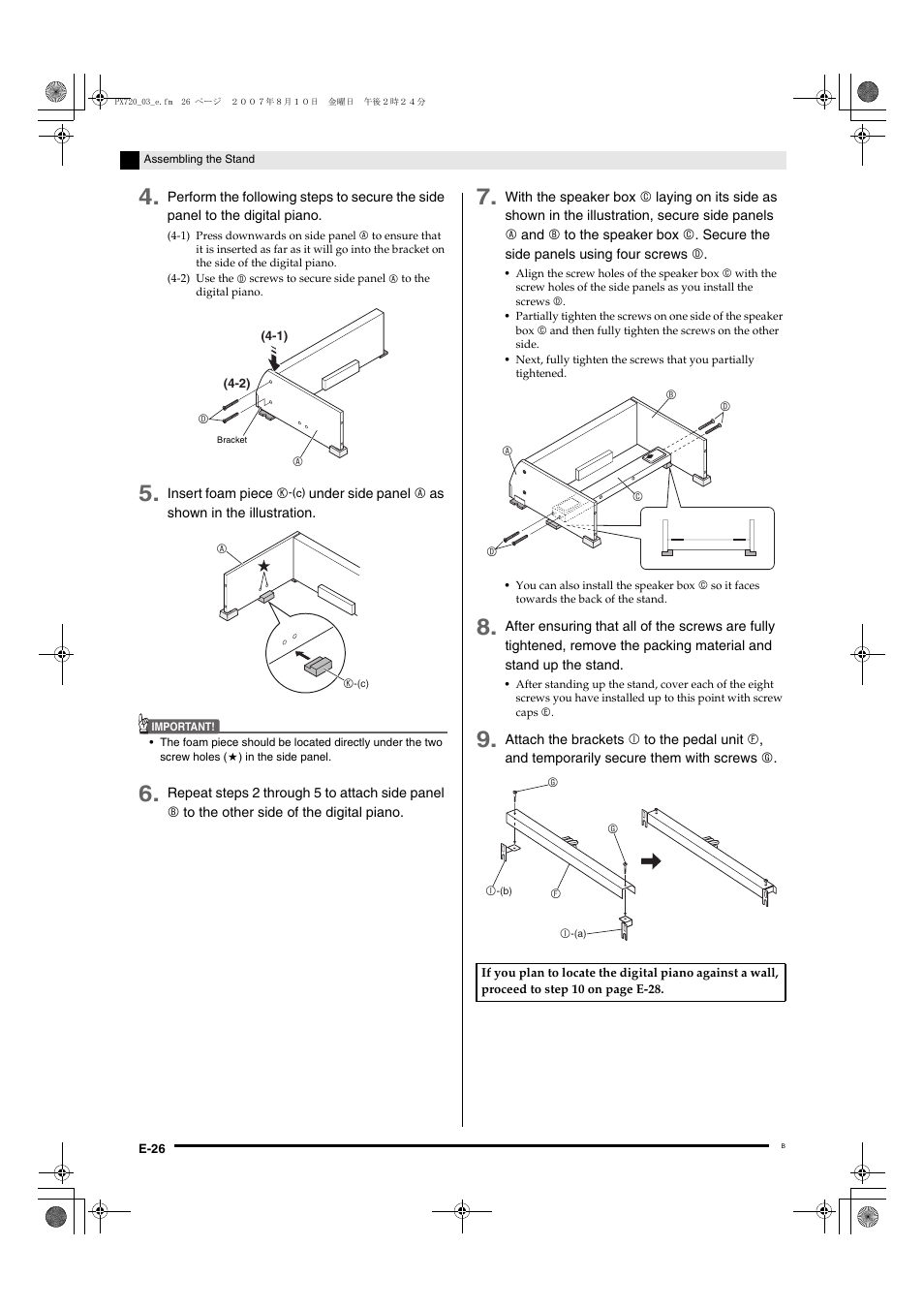 Casio PX720C User Manual | Page 28 / 37