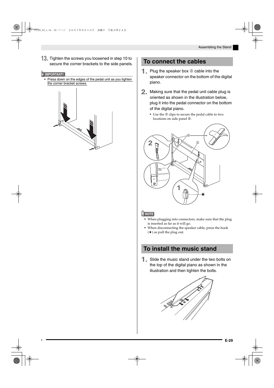 Casio PX720C User Manual | Page 31 / 37