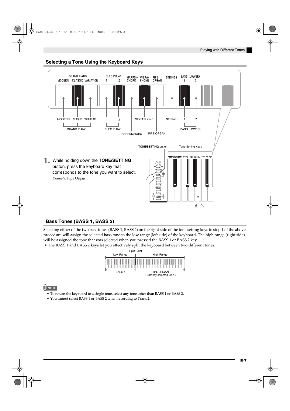 Casio PX720C User Manual | Page 9 / 37