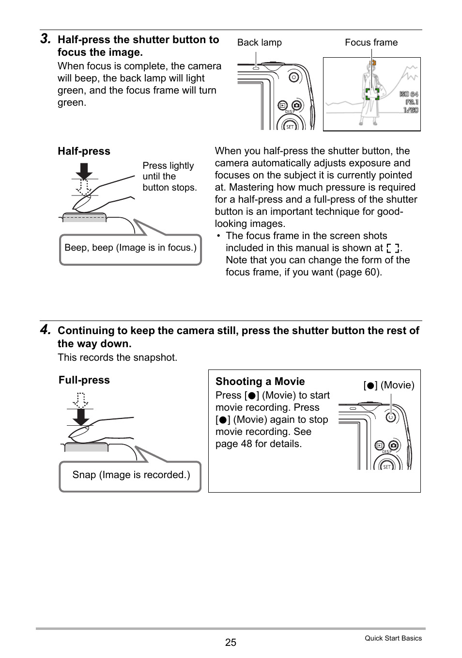 Casio EXILIM EX-Z1 User Manual | Page 25 / 148