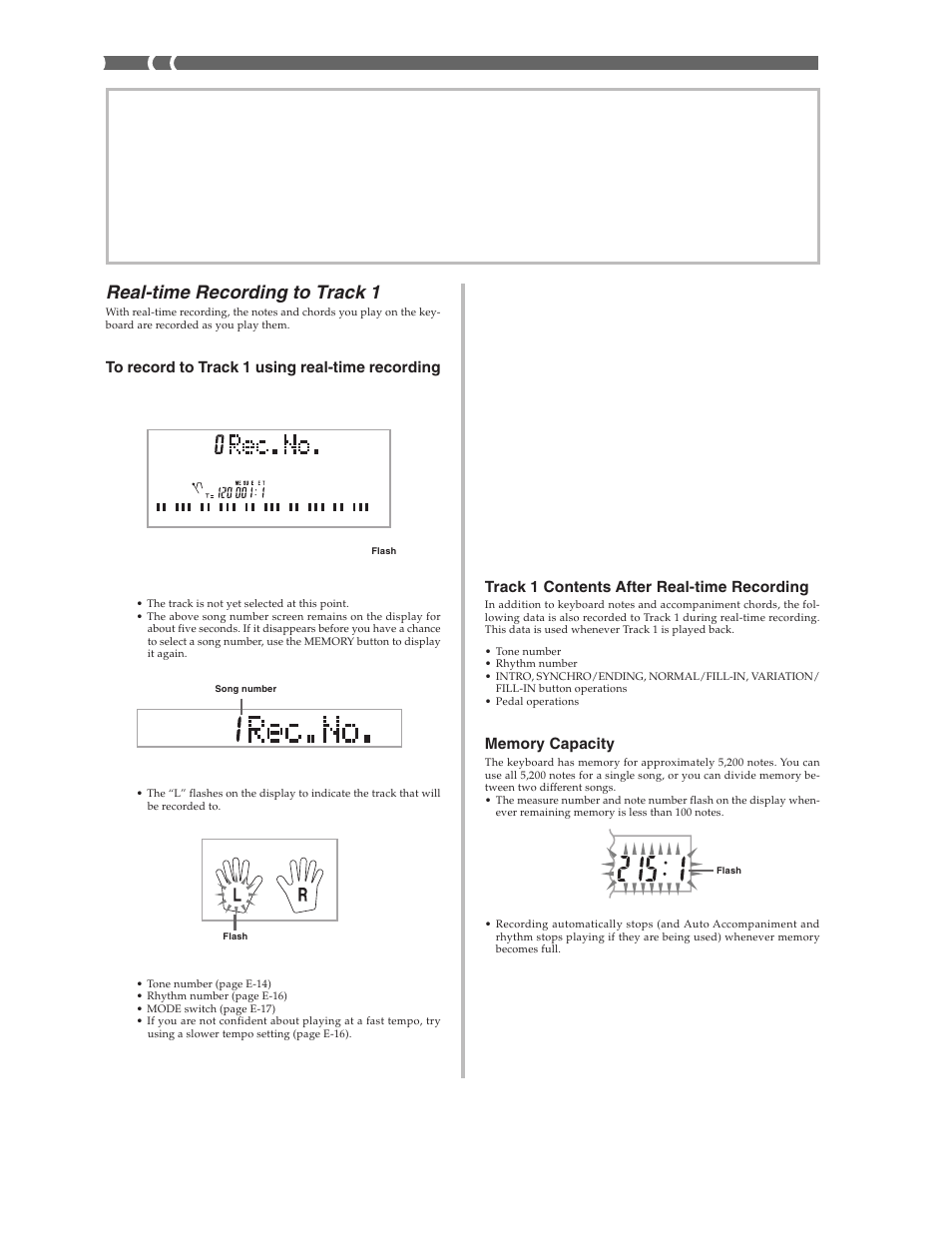 Real-time recording to track 1 | Casio CTK573 User Manual | Page 30 / 54