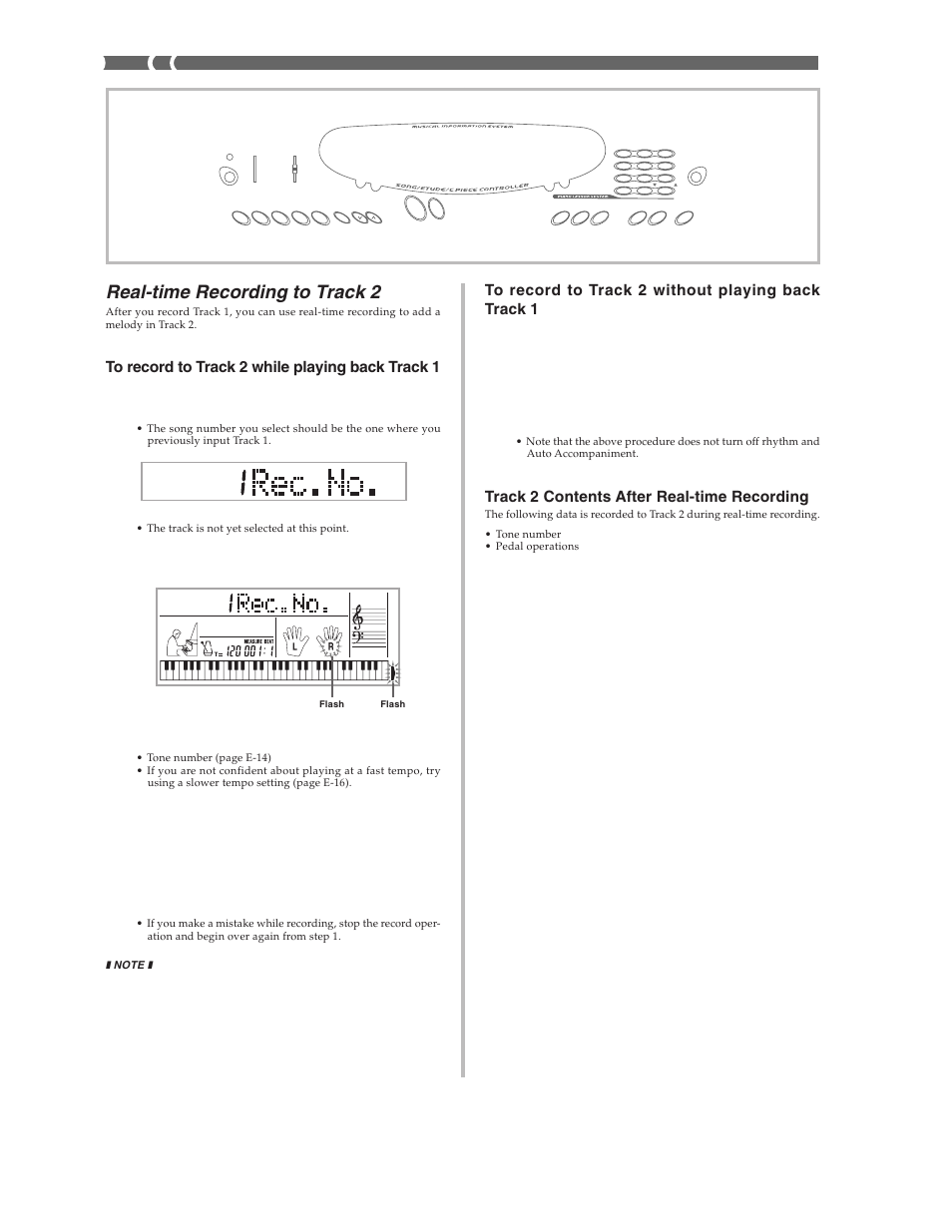 Real-time recording to track 2 | Casio CTK573 User Manual | Page 32 / 54