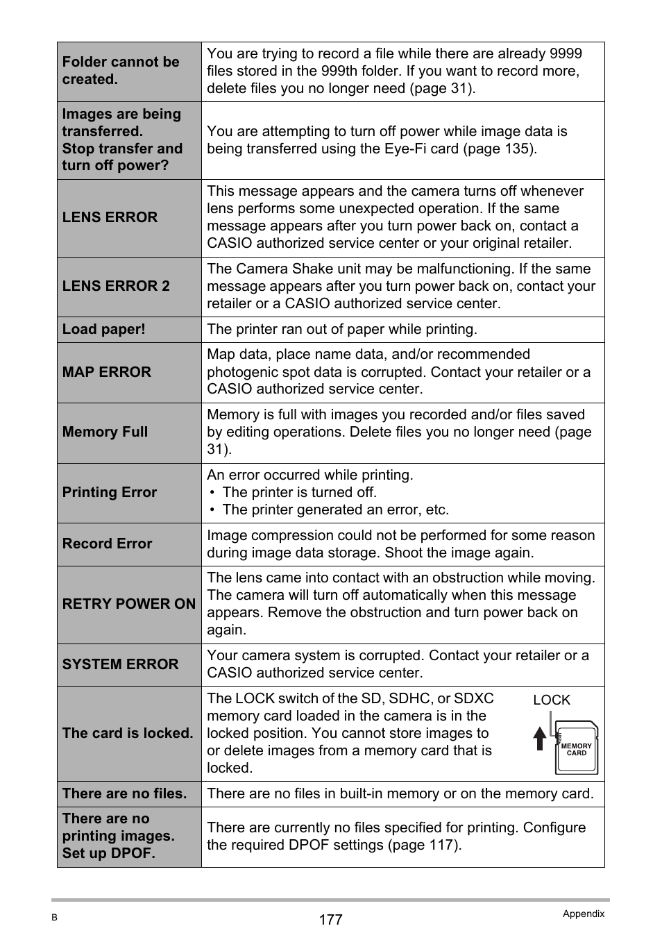 Casio EXILIM EX-H20G User Manual | Page 177 / 192