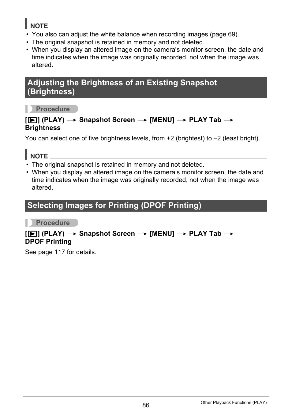 Selecting images for printing (dpof printing) | Casio EXILIM EX-H20G User Manual | Page 86 / 192