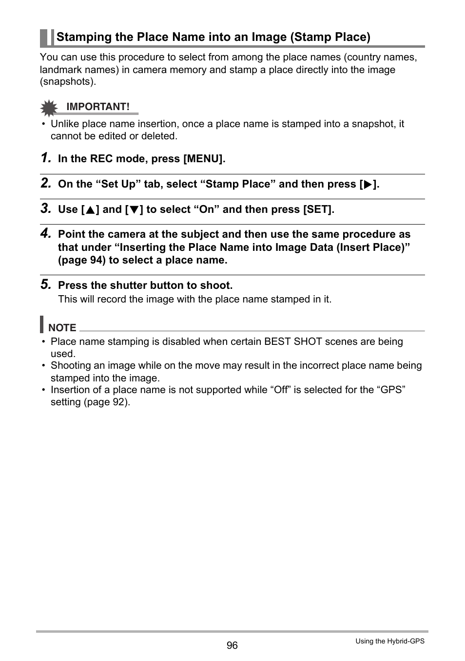 Casio EXILIM EX-H20G User Manual | Page 96 / 192