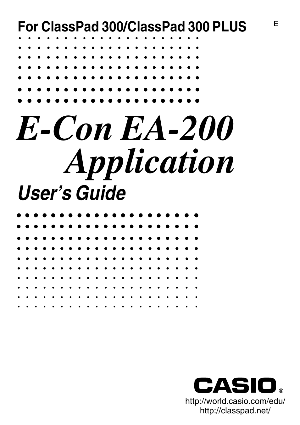 Casio EA-200 User Manual | 81 pages