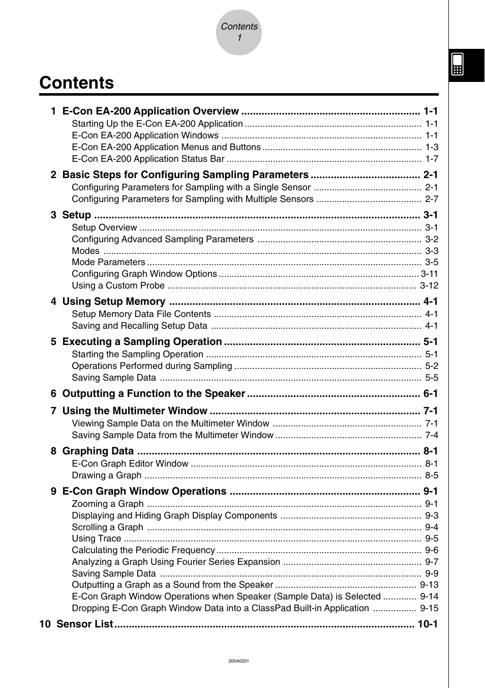 Casio EA-200 User Manual | Page 3 / 81