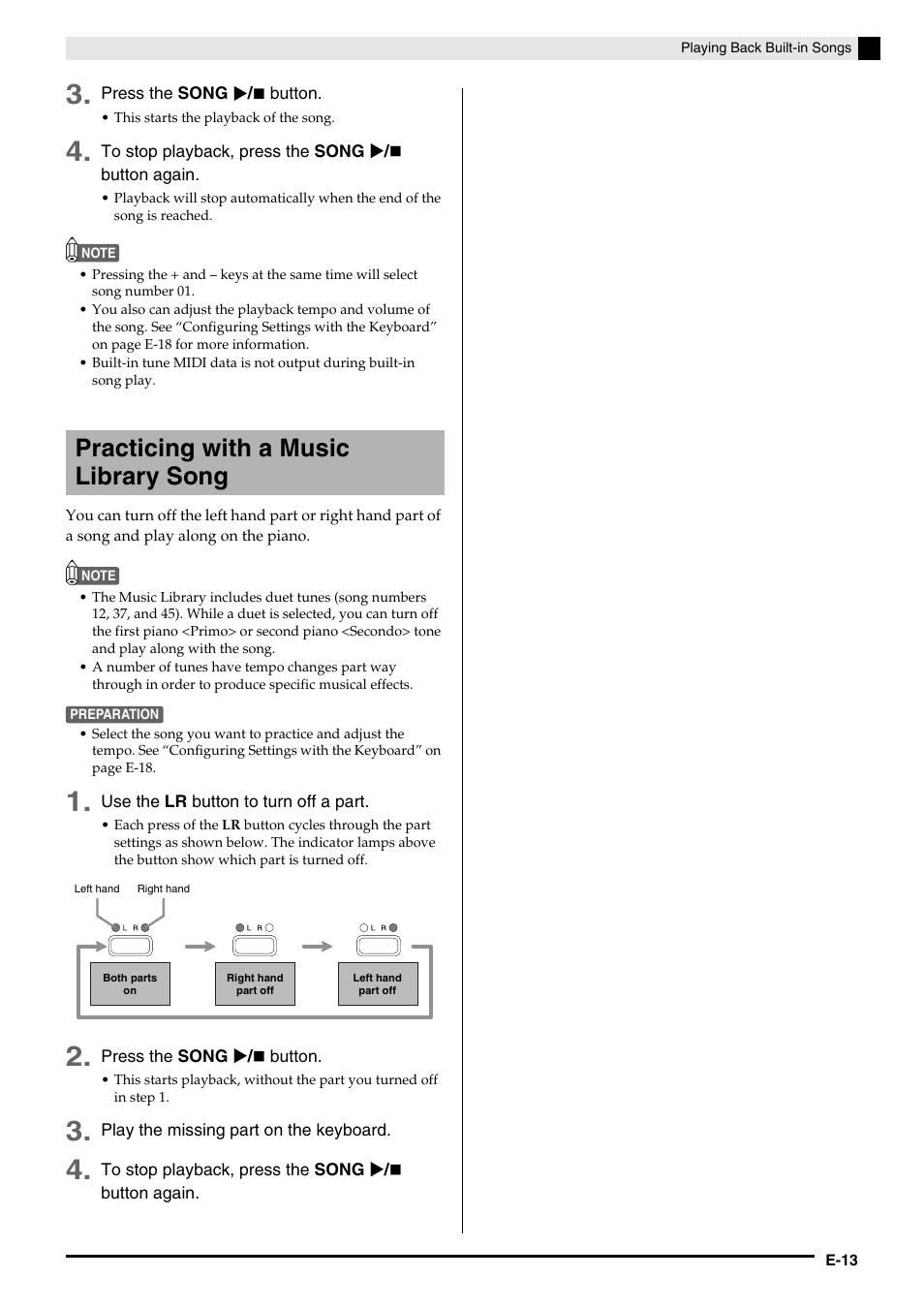 Practicing with a music library song | Casio CELVIANO AP-200 User Manual | Page 15 / 34