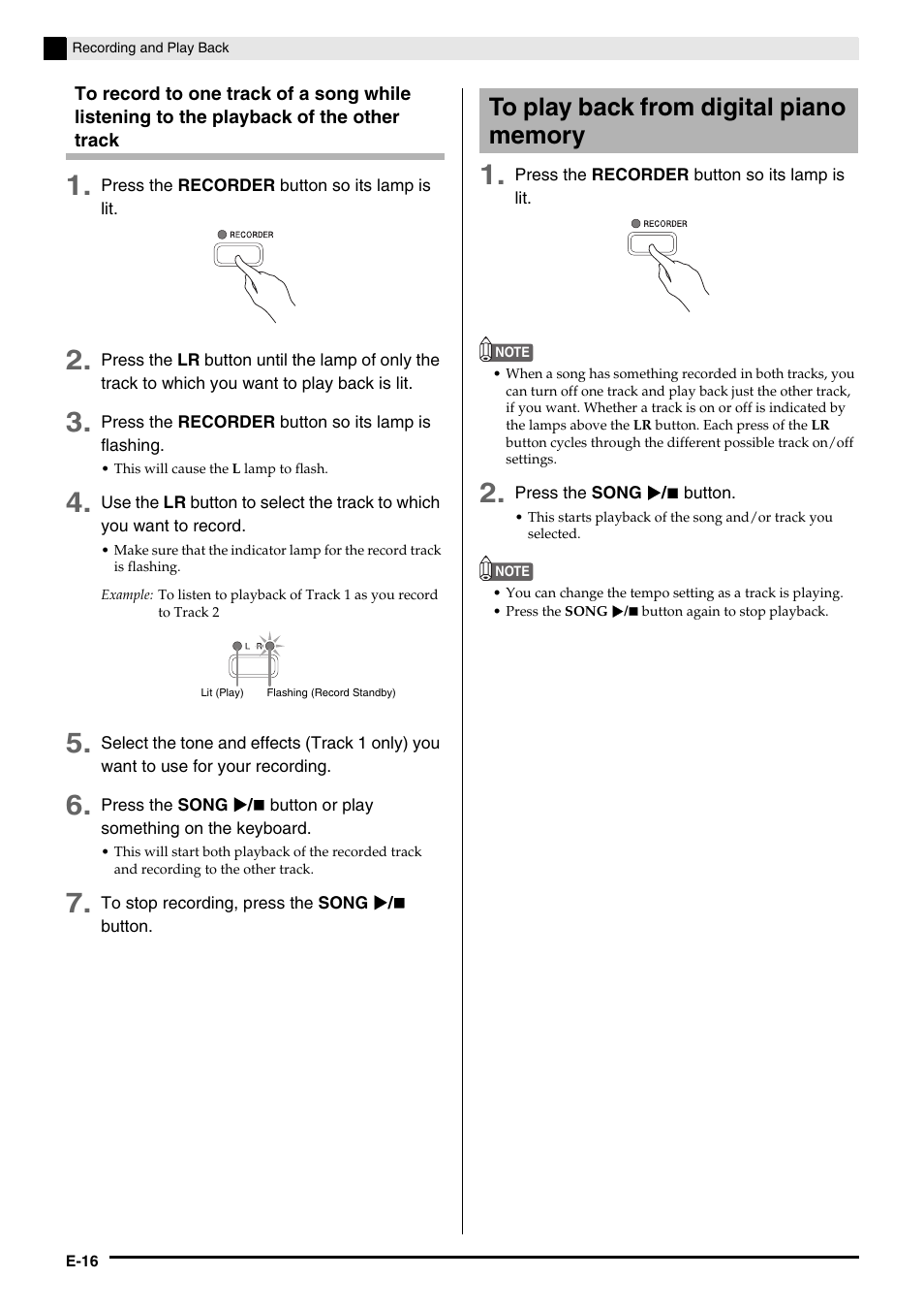 Casio CELVIANO AP-200 User Manual | Page 18 / 34