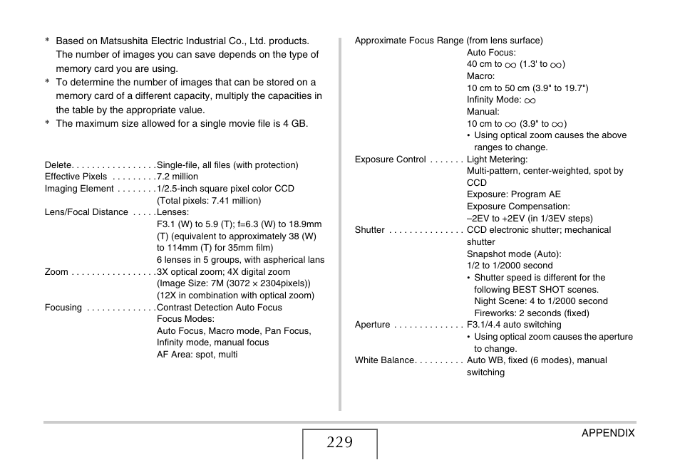 Casio EXILIM EX-Z75 User Manual | Page 229 / 233