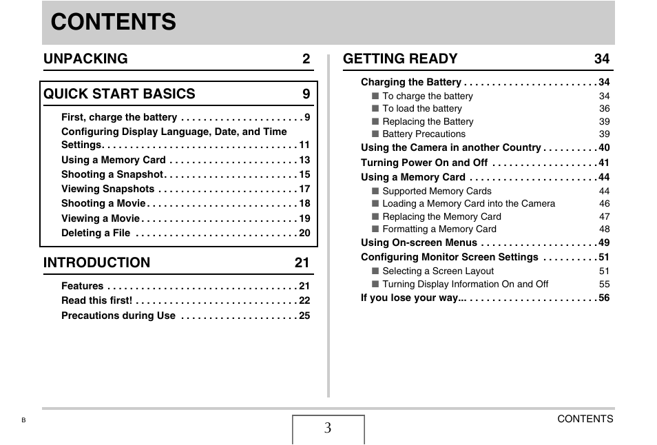 Casio EXILIM EX-Z75 User Manual | Page 3 / 233