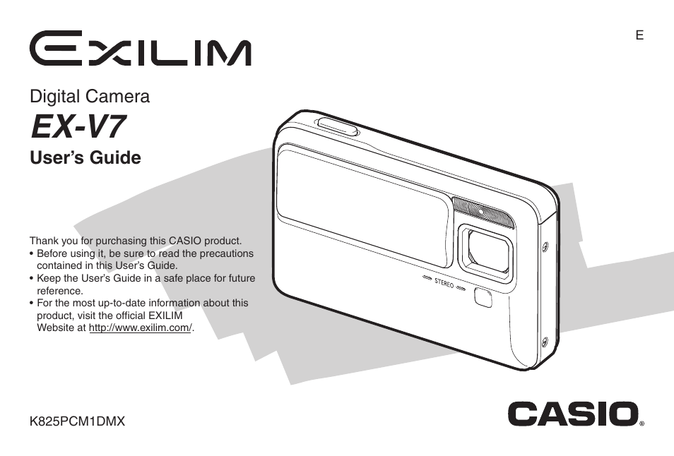 Casio EX-V7 User Manual | 276 pages