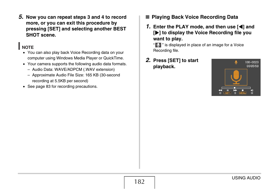 Casio EX-V7 User Manual | Page 182 / 276
