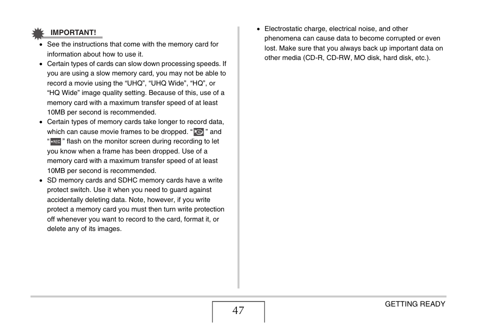 Casio EX-V7 User Manual | Page 47 / 276