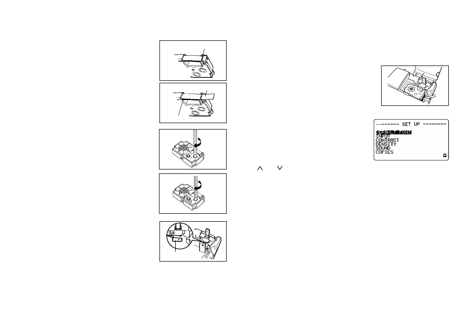 About the set up menu, Message language | Casio KL-C500 User Manual | Page 10 / 52