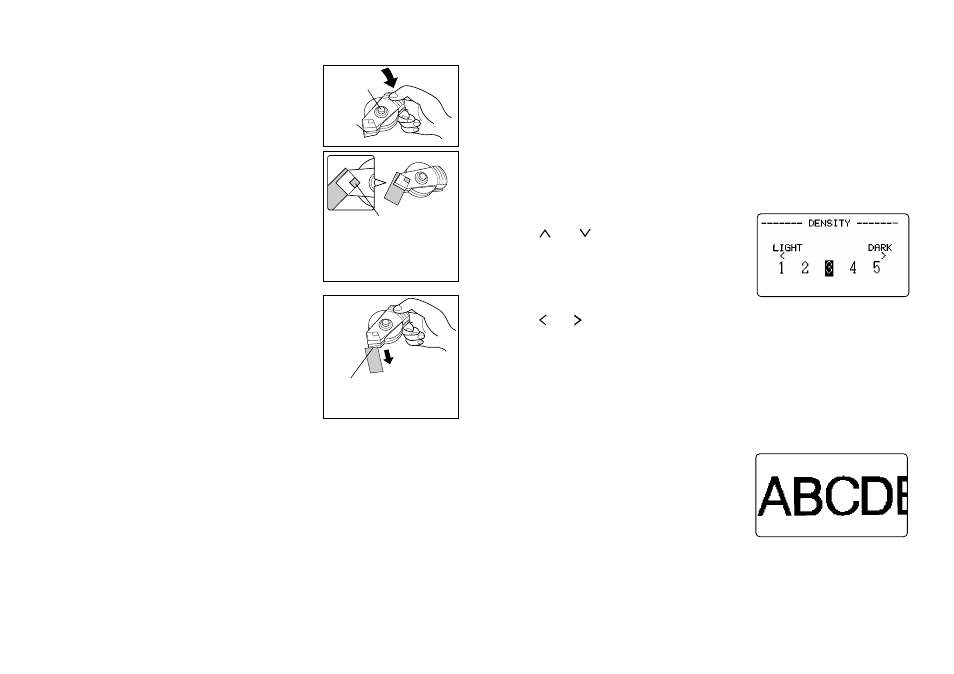 Print density, Using the image display | Casio KL-C500 User Manual | Page 33 / 52