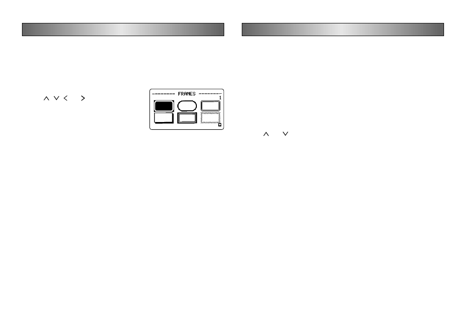 Part 9 frames, Part 10 presets menu functions | Casio KL-C500 User Manual | Page 34 / 52