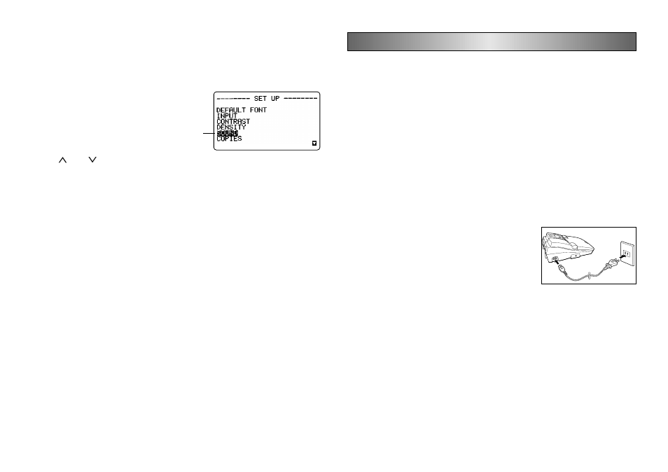 Part 2 getting ready, Label printer menus, Ac power cord | Casio KL-C500 User Manual | Page 8 / 52