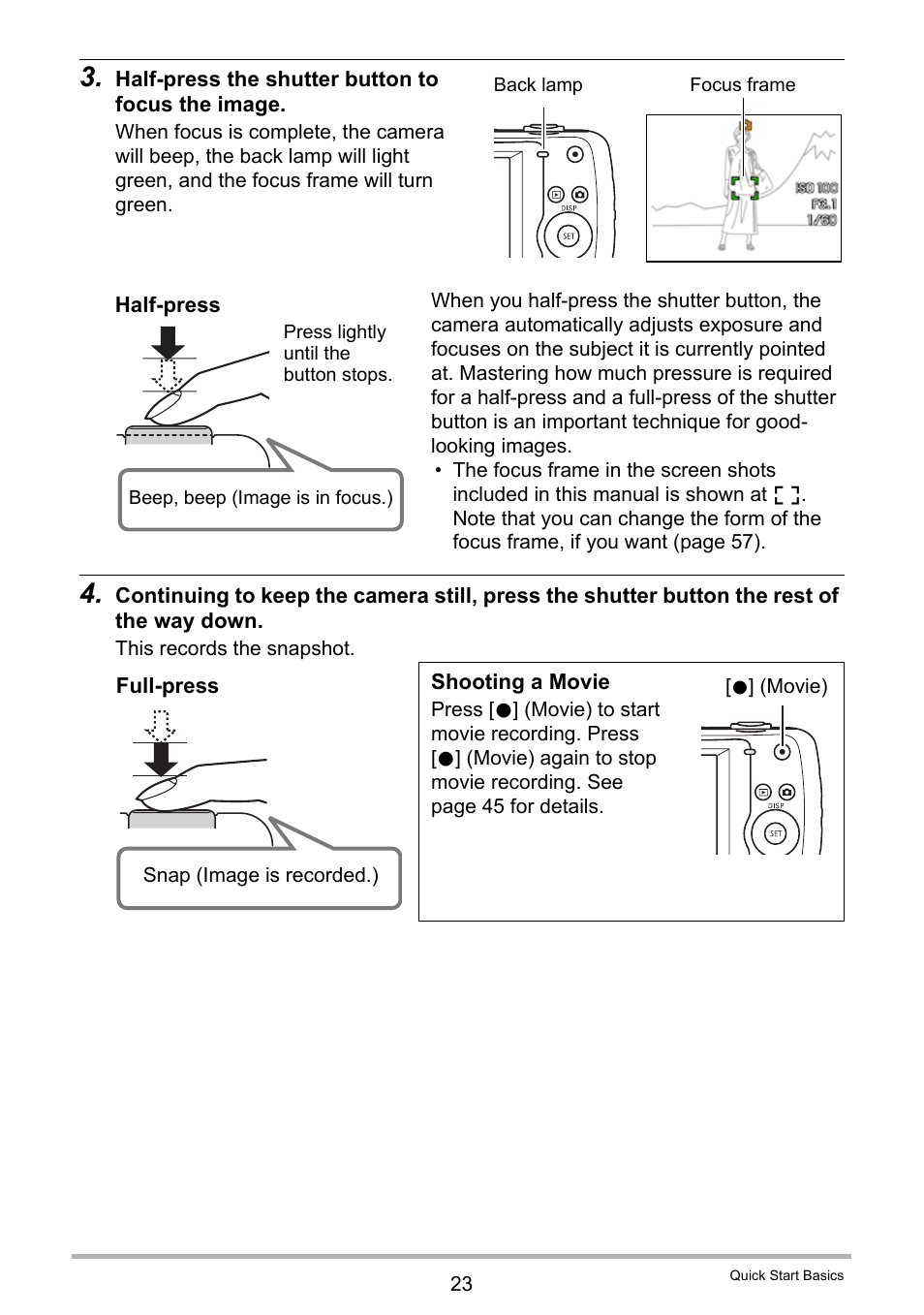 Casio EXILIM EX Z 33 User Manual | Page 23 / 142