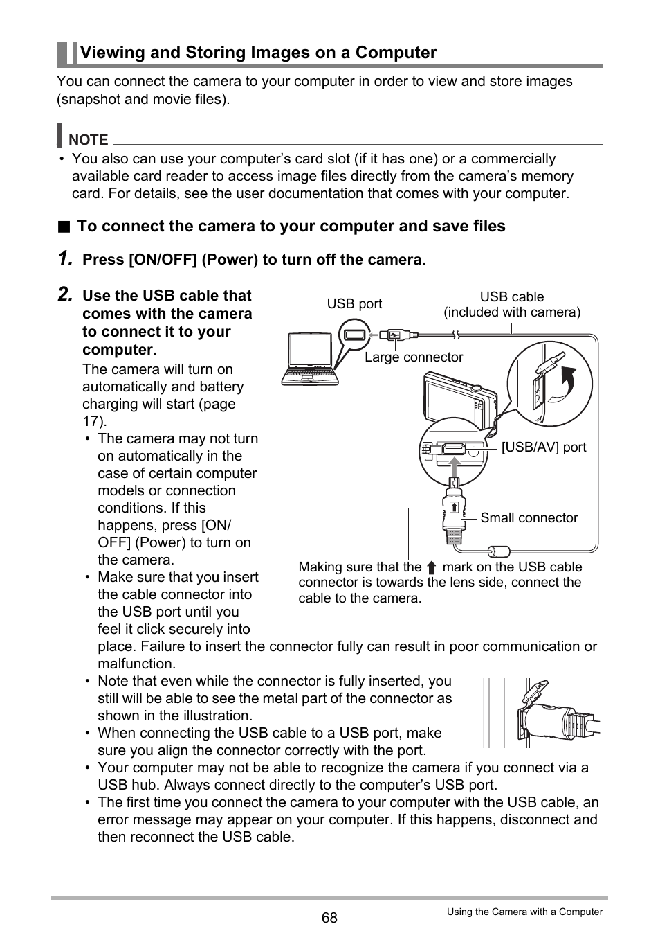 Viewing and storing images on a computer | Casio EX-ZS15 User Manual | Page 68 / 118